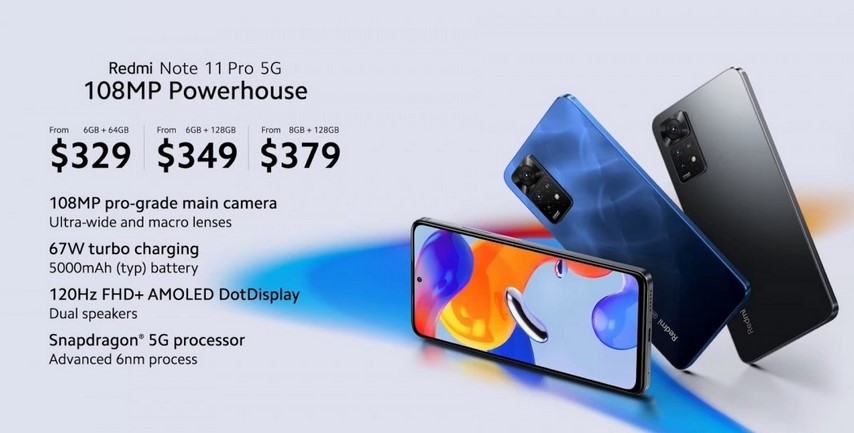 xiaomi redmi Xiaomi Redmi Note 11 Pro 5G : Migliori Smartphone 2022